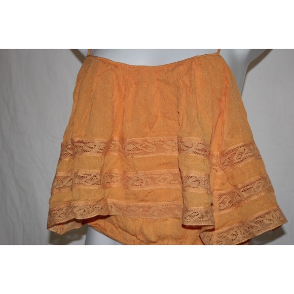 Free People Womens Home Again Crop Camisole Top Orange Boho Casual Various NWT - Picture 3 of 8